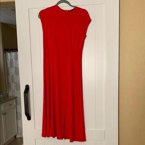 Banana Republic Vibrant Red Midi Dress